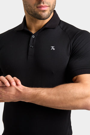 Athletic Fit Polo Shirt in Black - TAILORED ATHLETE - USA