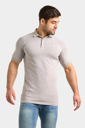 Athletic Fit Polo Shirt in Concrete Grey - TAILORED ATHLETE - USA