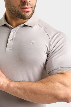 Athletic Fit Polo Shirt in Concrete Grey - TAILORED ATHLETE - USA