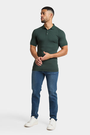 Athletic Fit Polo Shirt in Forest - TAILORED ATHLETE - USA