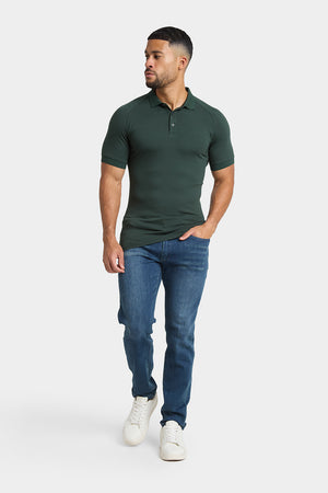 Athletic Fit Polo Shirt in Forest - TAILORED ATHLETE - USA