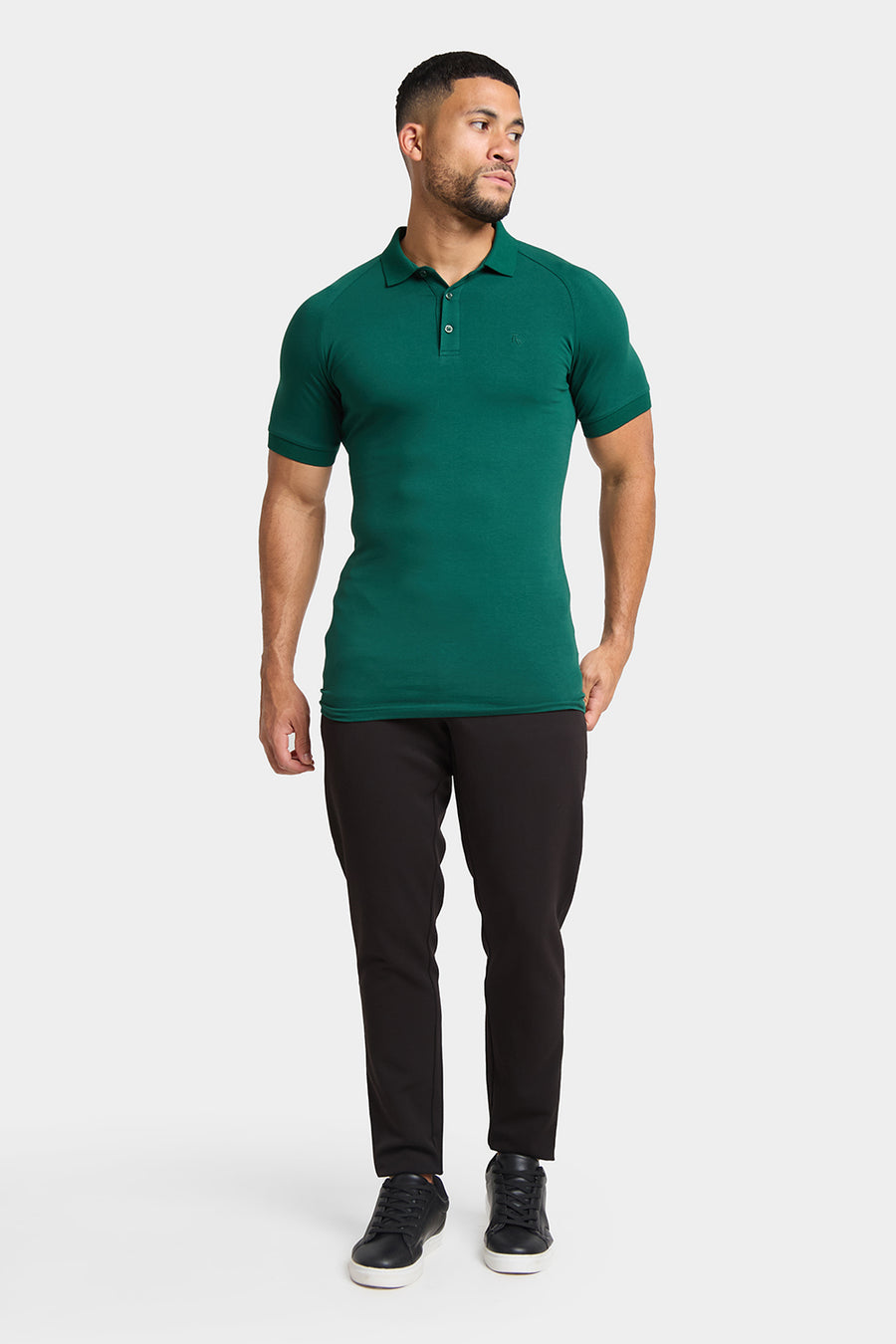 Athletic Fit Polo Shirt in Oxidised Green - TAILORED ATHLETE - USA