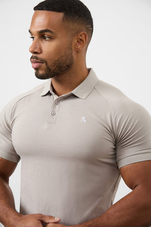 Athletic Fit Polo Shirt in Concrete Grey - TAILORED ATHLETE - USA