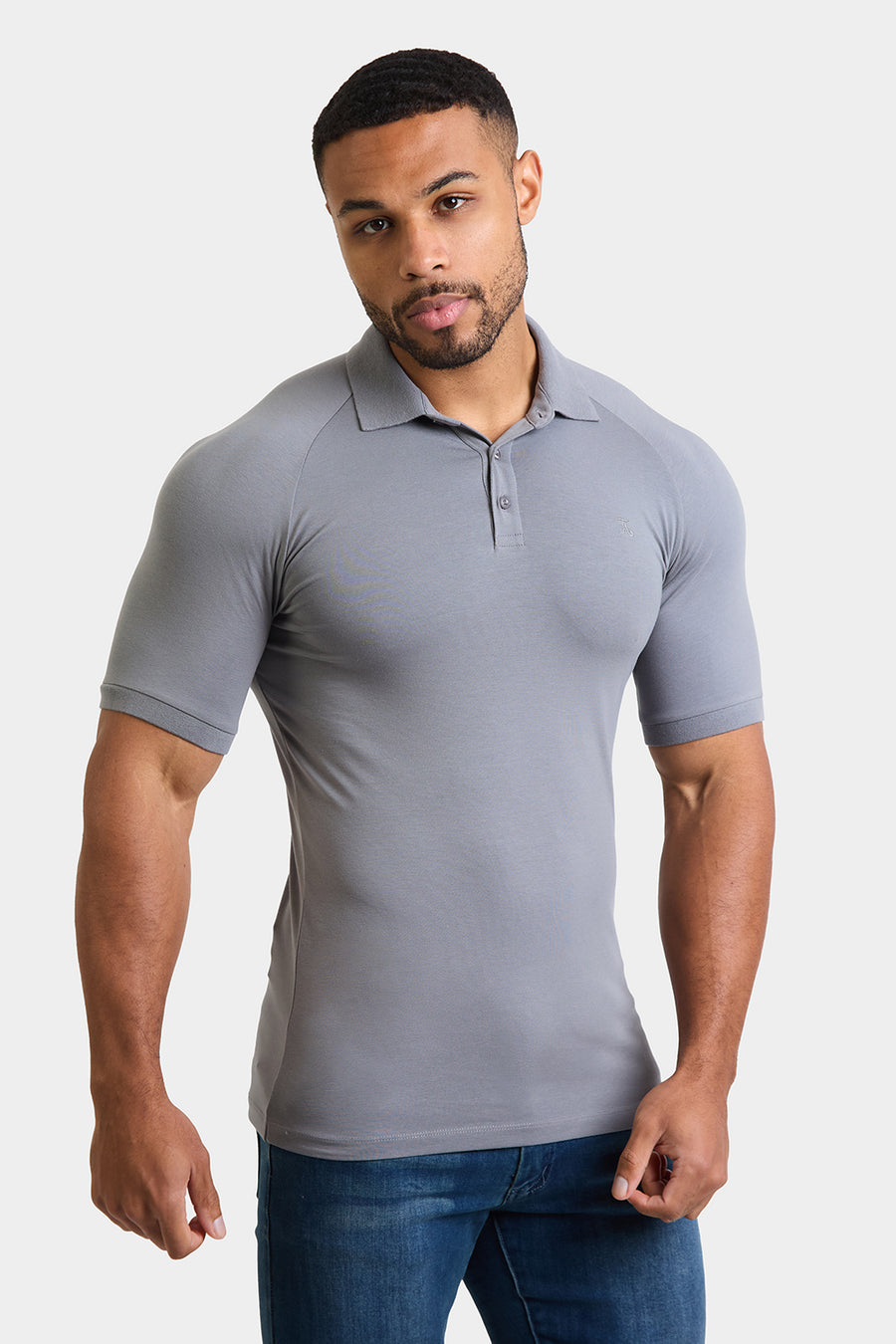 Athletic Fit Polo in Lead Grey - TAILORED ATHLETE - USA