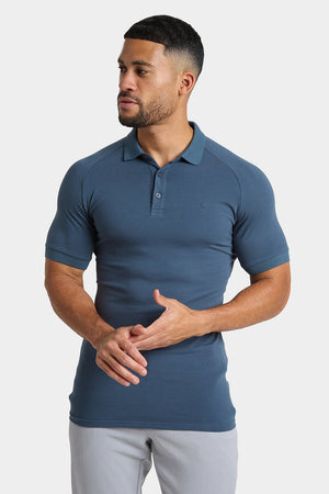 Athletic Fit Polo Shirt in Dark Teal - TAILORED ATHLETE - USA