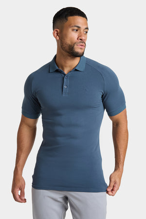 Athletic Fit Polo Shirt in Dark Teal - TAILORED ATHLETE - USA