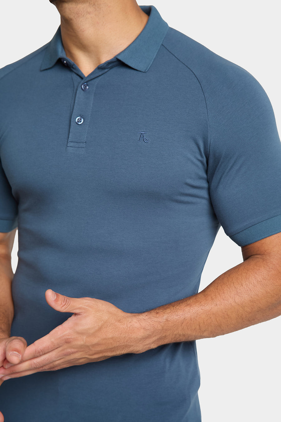 Athletic Fit Polo Shirt in Dark Teal - TAILORED ATHLETE - USA