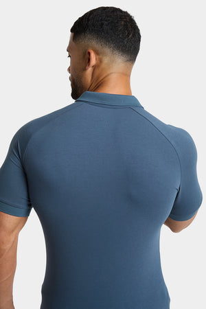 Athletic Fit Polo Shirt in Dark Teal - TAILORED ATHLETE - USA