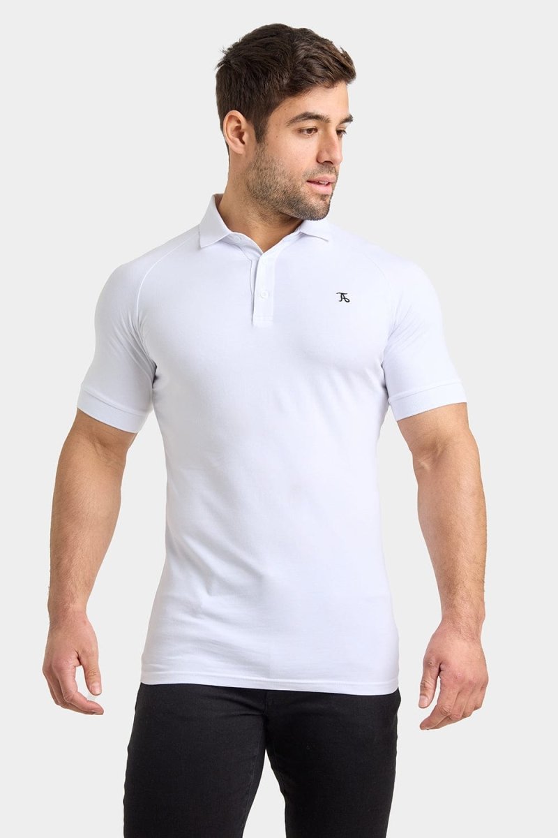 Athletic Fit Polo Shirt in White - TAILORED ATHLETE - USA