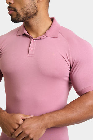 Athletic Fit Polo Shirt in Wood Rose - TAILORED ATHLETE - USA