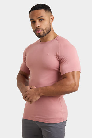 Premium Athletic Fit T-Shirt in Bleached Terracotta - TAILORED ATHLETE - USA