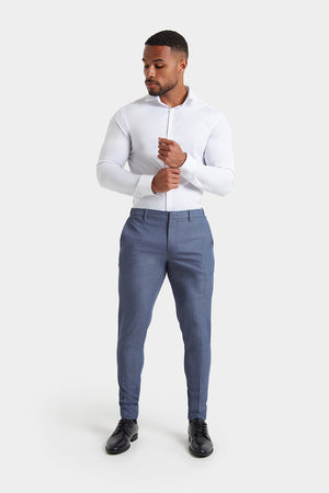 Athletic Fit Essential Pants in Chambray - TAILORED ATHLETE - USA