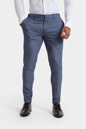 Athletic Fit Essential Pants in Chambray - TAILORED ATHLETE - USA