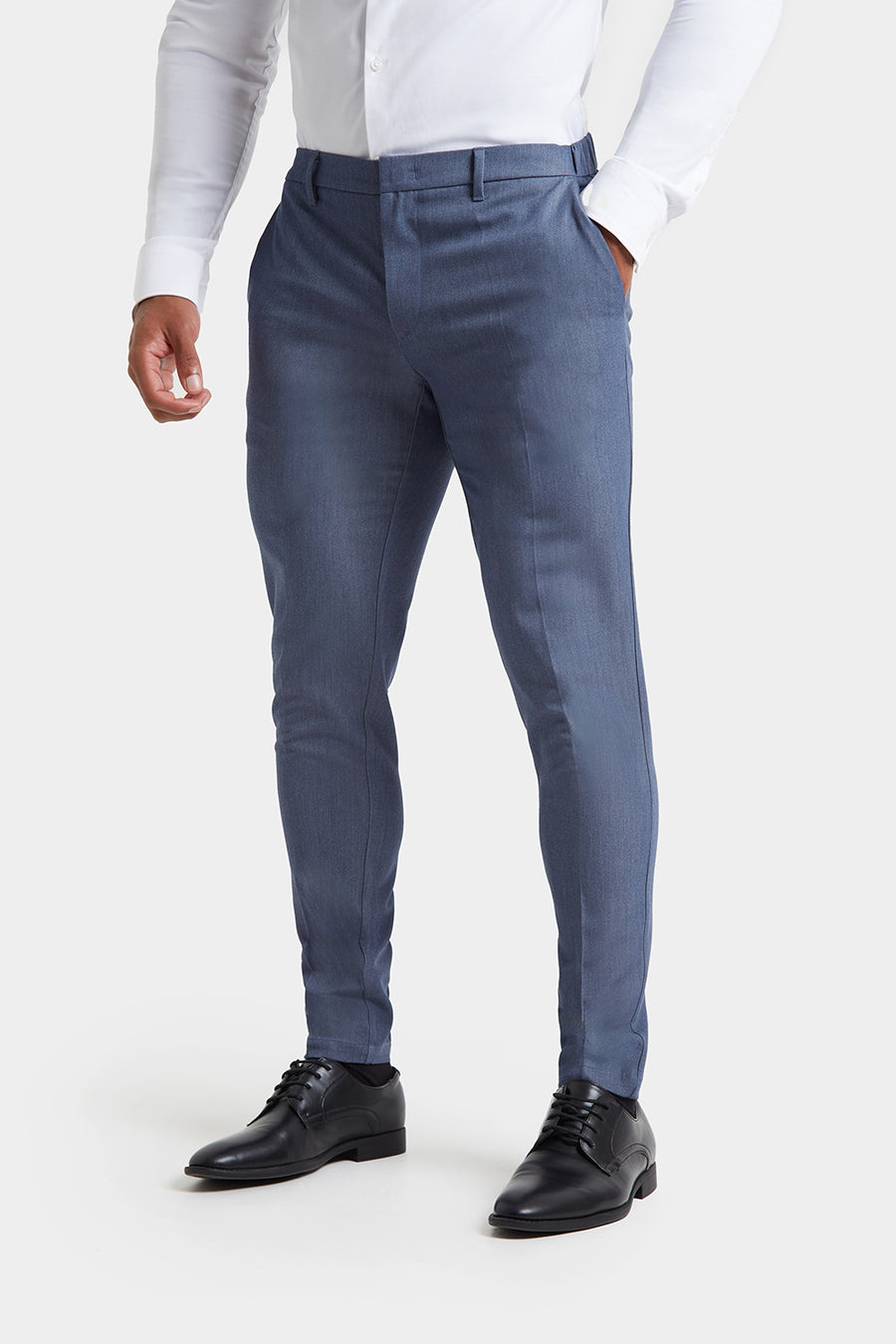 Athletic Fit Essential Pants in Chambray - TAILORED ATHLETE - USA