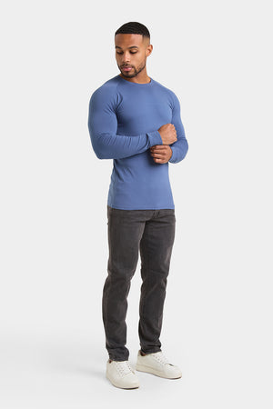 Athletic Fit T-Shirt in Denim Blue - TAILORED ATHLETE - USA