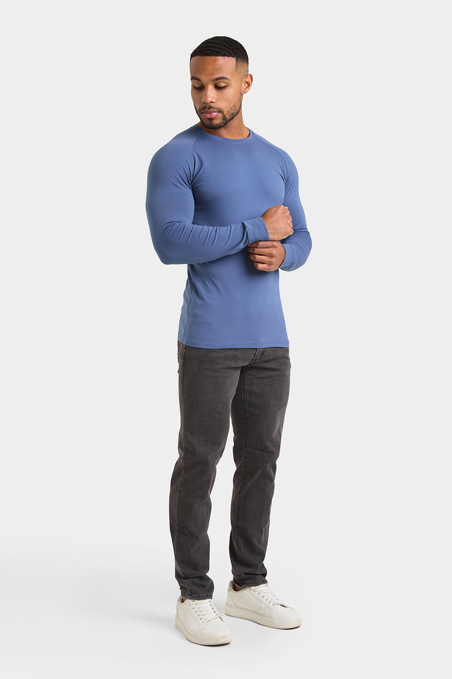 Athletic Fit T-Shirt in Denim Blue - TAILORED ATHLETE - USA