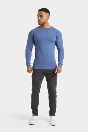 Athletic Fit T-Shirt in Denim Blue - TAILORED ATHLETE - USA