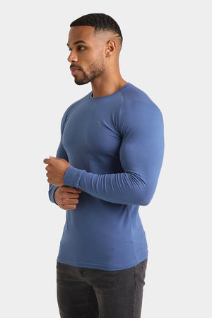 Athletic Fit T-Shirt in Denim Blue - TAILORED ATHLETE - USA