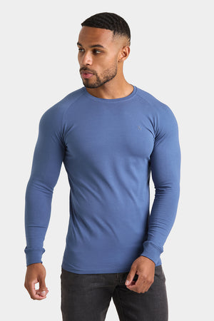 Athletic Fit T-Shirt in Denim Blue - TAILORED ATHLETE - USA