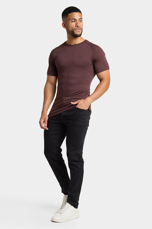 Premium Athletic Fit T-Shirt in Coffee - TAILORED ATHLETE - USA