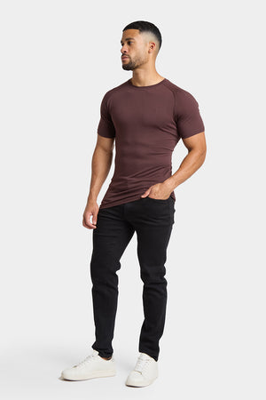 Premium Athletic Fit T-Shirt in Coffee - TAILORED ATHLETE - USA