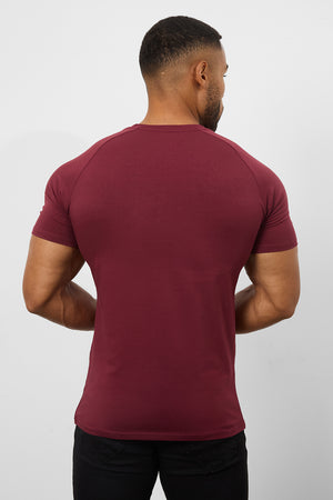 Premium Athletic Fit T-shirt In Burgundy - TAILORED ATHLETE - USA