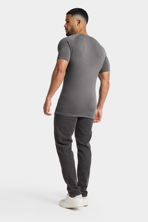 Premium Athletic Fit T-shirt in Charcoal - TAILORED ATHLETE - USA