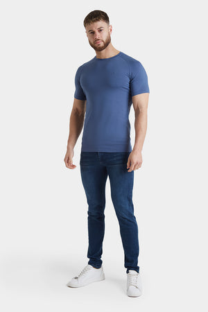Athletic Fit T-Shirt in Denim Blue - TAILORED ATHLETE - USA