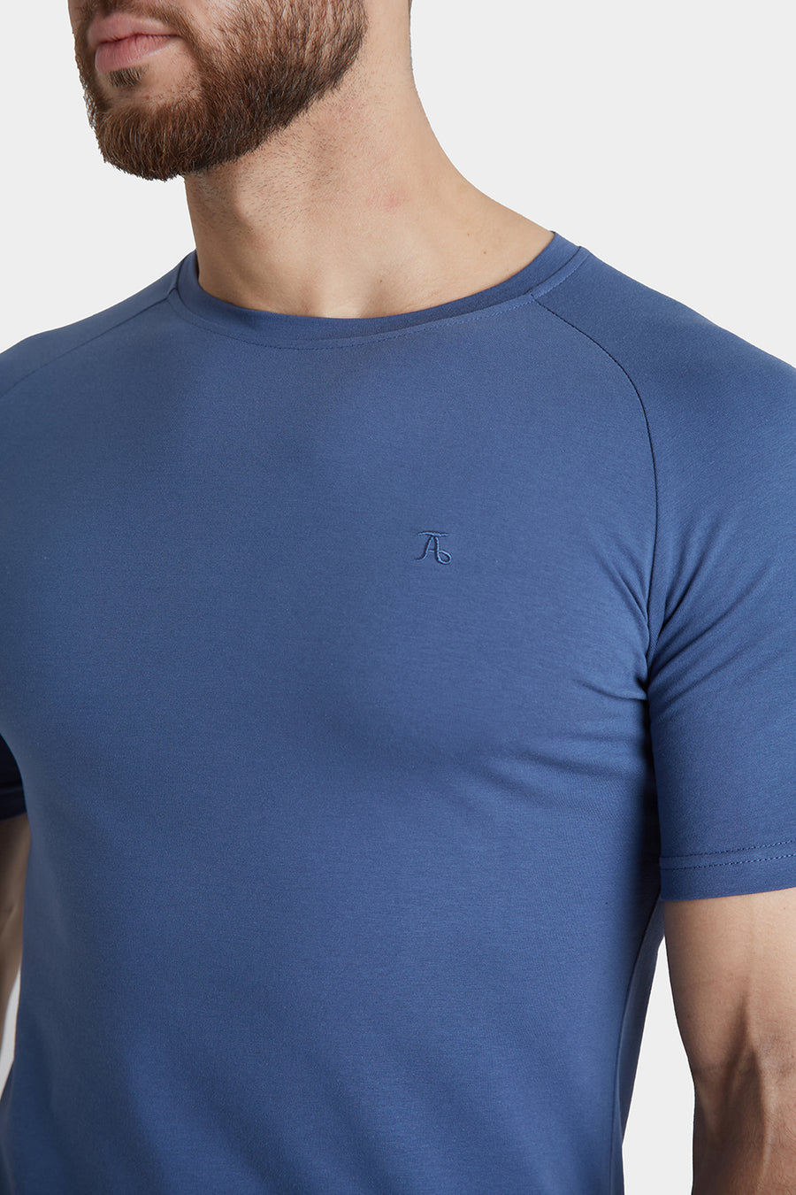 Premium Athletic Fit T-Shirt in Denim Blue - TAILORED ATHLETE - USA