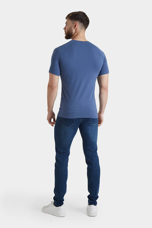 Premium Athletic Fit T-Shirt in Denim Blue - TAILORED ATHLETE - USA