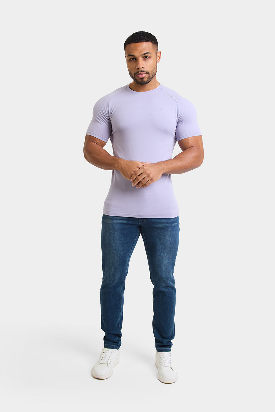Premium Athletic Fit T-Shirt in Dusty Lilac - TAILORED ATHLETE - USA