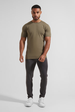 Athletic Fit T-Shirt in Khaki - TAILORED ATHLETE - USA