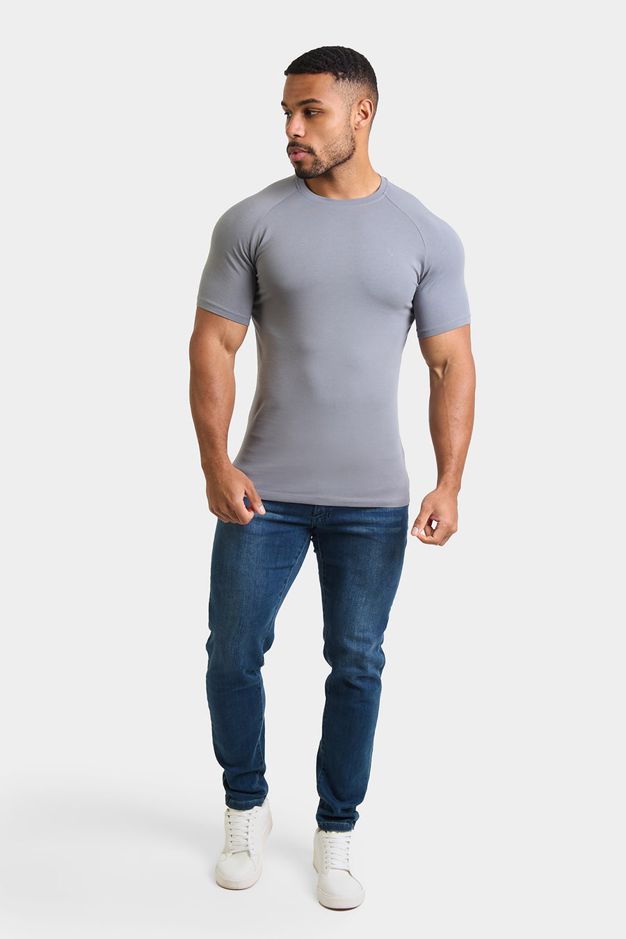 Athletic Fit T-Shirt in Lead Grey - TAILORED ATHLETE - USA