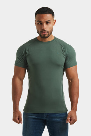 Athletic Fit T-Shirt in Dark Khaki - TAILORED ATHLETE - USA