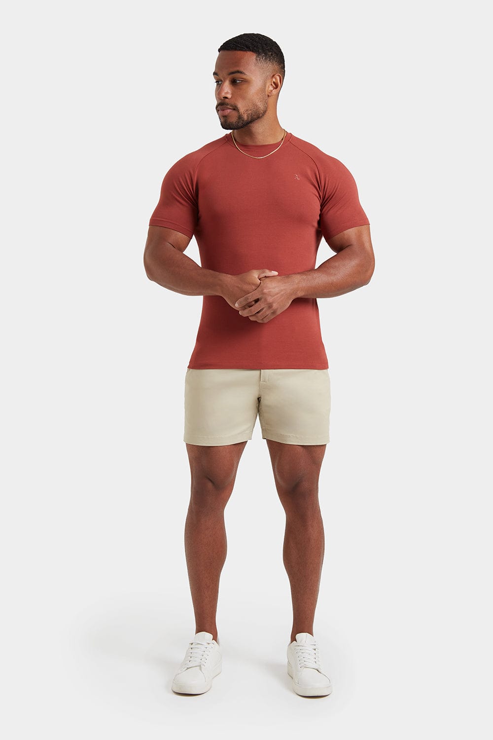 Premium Athletic Fit T Shirt in Paprika TAILORED ATHLETE USA