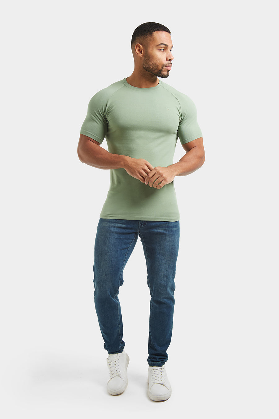Athletic Fit T-Shirt in Sage - TAILORED ATHLETE - USA