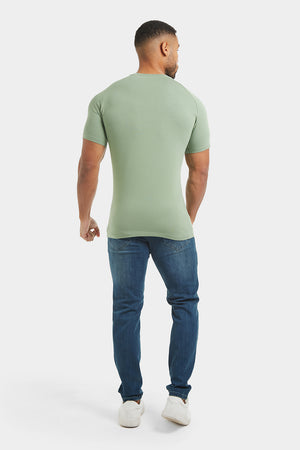 Premium Athletic Fit T-Shirt in Sage - TAILORED ATHLETE - USA