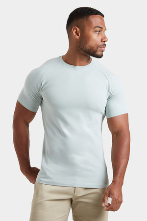 Premium Athletic Fit T-Shirt in Soft Green - TAILORED ATHLETE - USA