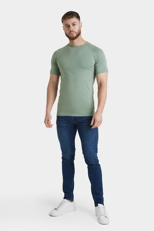 Premium Athletic Fit T-Shirt in Soft Kale - TAILORED ATHLETE - USA