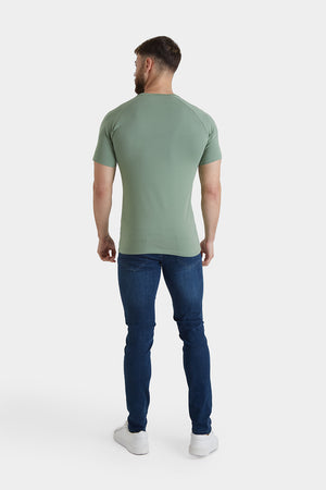 Athletic Fit T-Shirt in Soft Kale - TAILORED ATHLETE - USA