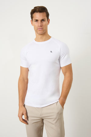 Premium Athletic Fit T-Shirt in White - TAILORED ATHLETE - USA