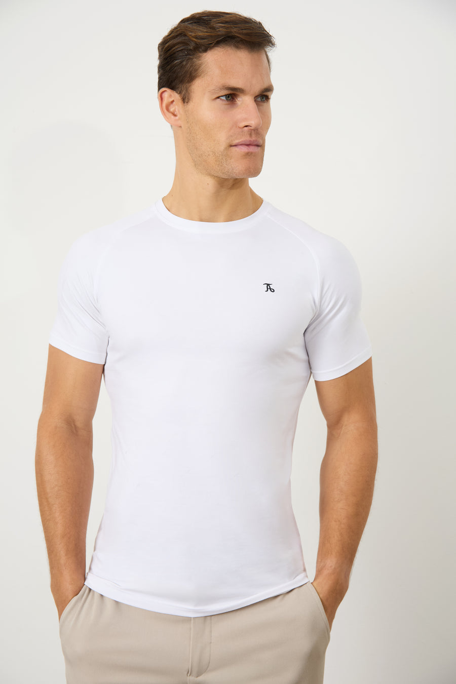 Premium Athletic Fit T-Shirt in White - TAILORED ATHLETE - USA