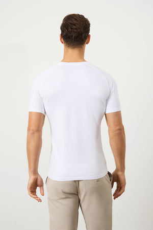 Premium Athletic Fit T-Shirt in White - TAILORED ATHLETE - USA