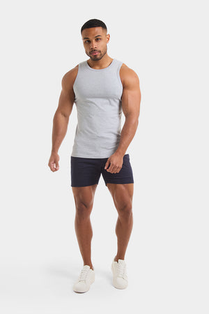 Athletic Fit Drawstring Chino Short 5" in Navy - TAILORED ATHLETE - USA