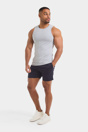 Athletic Fit Drawstring Chino Short 5" in Navy - TAILORED ATHLETE - USA