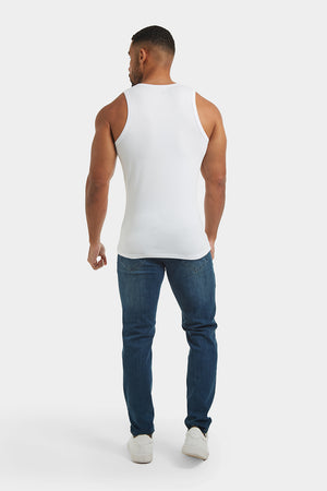 Athletic Fit Vest in White - TAILORED ATHLETE - USA