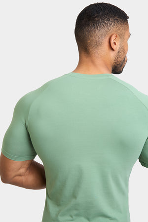 Premium Athletic Fit V-Neck in Soft Sage - TAILORED ATHLETE - USA