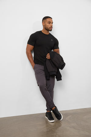 Premium Athletic Fit T-Shirt in Black - TAILORED ATHLETE - USA