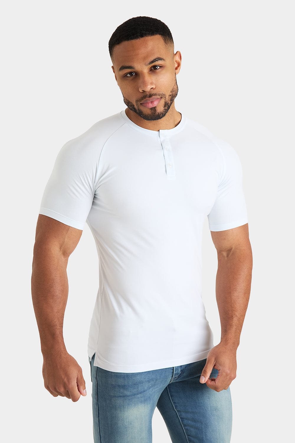 Everyday Henley T-Shirt in White - TAILORED ATHLETE - USA