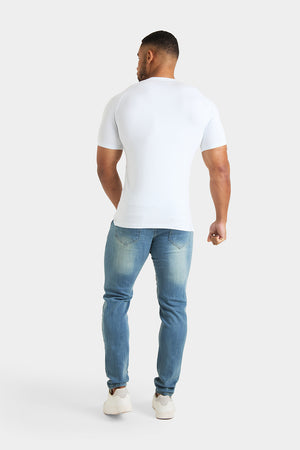 Everyday Henley T-Shirt in White - TAILORED ATHLETE - USA